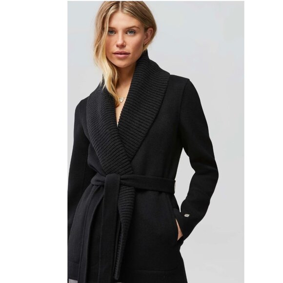 NEW! Soia & Kyo | Gabby Wool Tie-Waist Coat - Picture 16 of 16